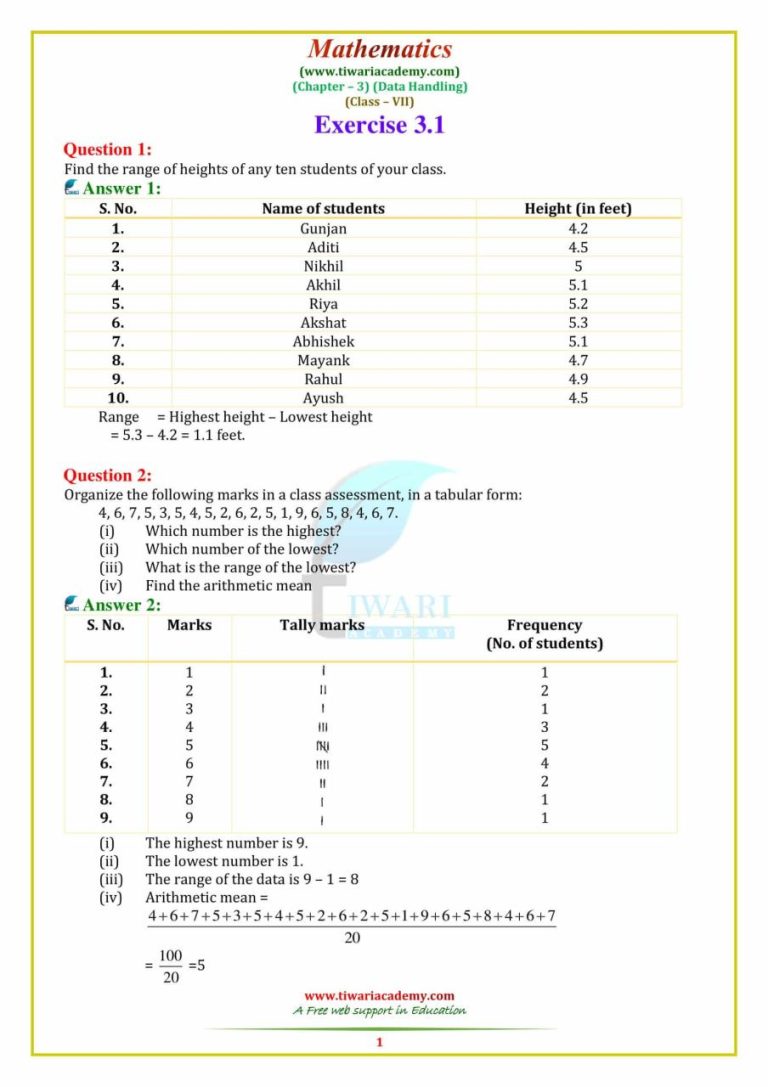 Maths Worksheet For Class 3 In Hindi Medium