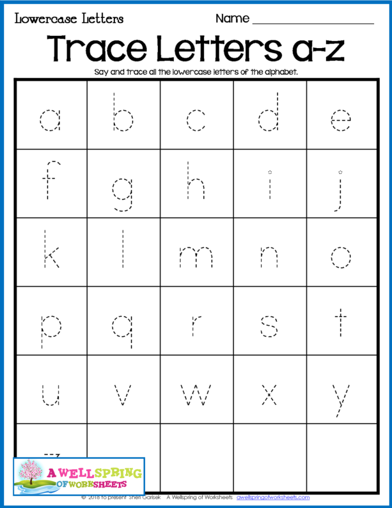 Alphabet Tracing Letters