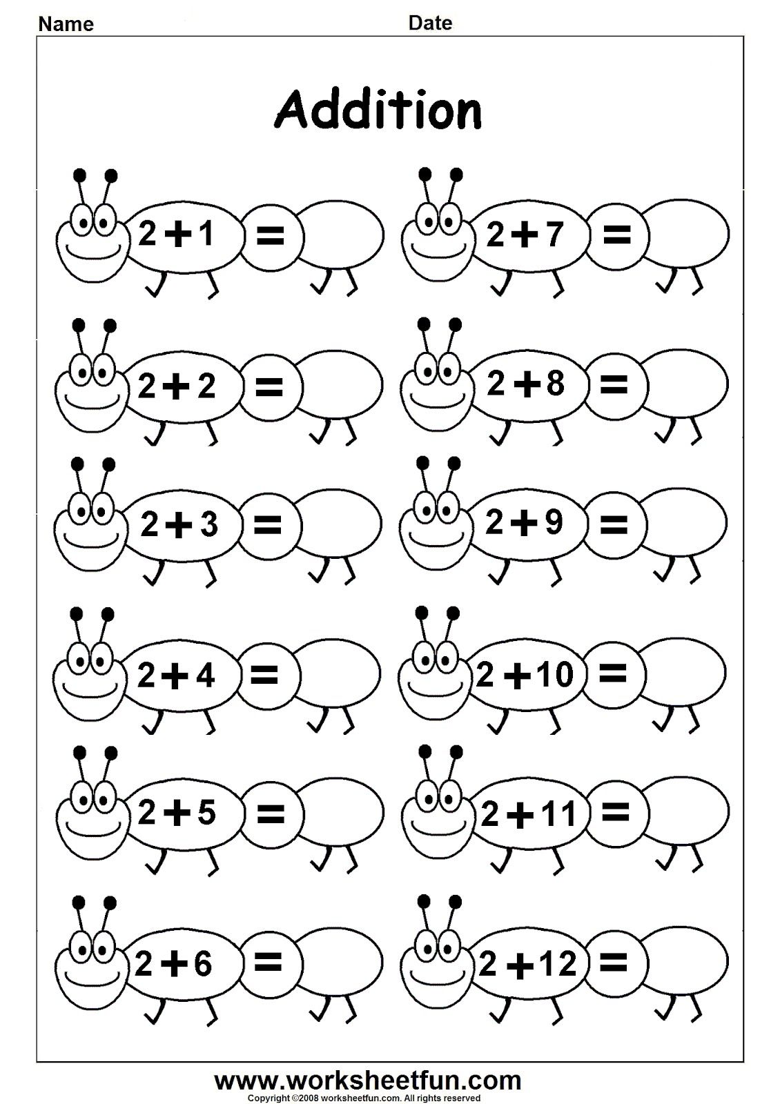 Printable Free Math Worksheets For Preschool