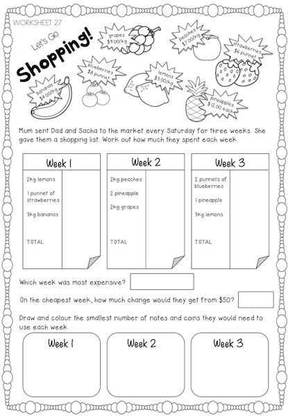 Year 3 Worksheets Australia