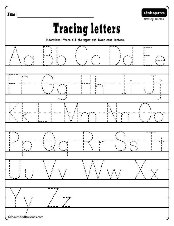 Preschool Alphabet Worksheets A-z