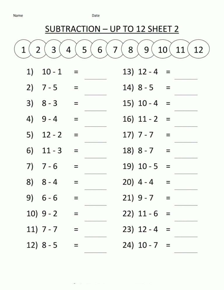 1st Grade Math Worksheets Free Printables