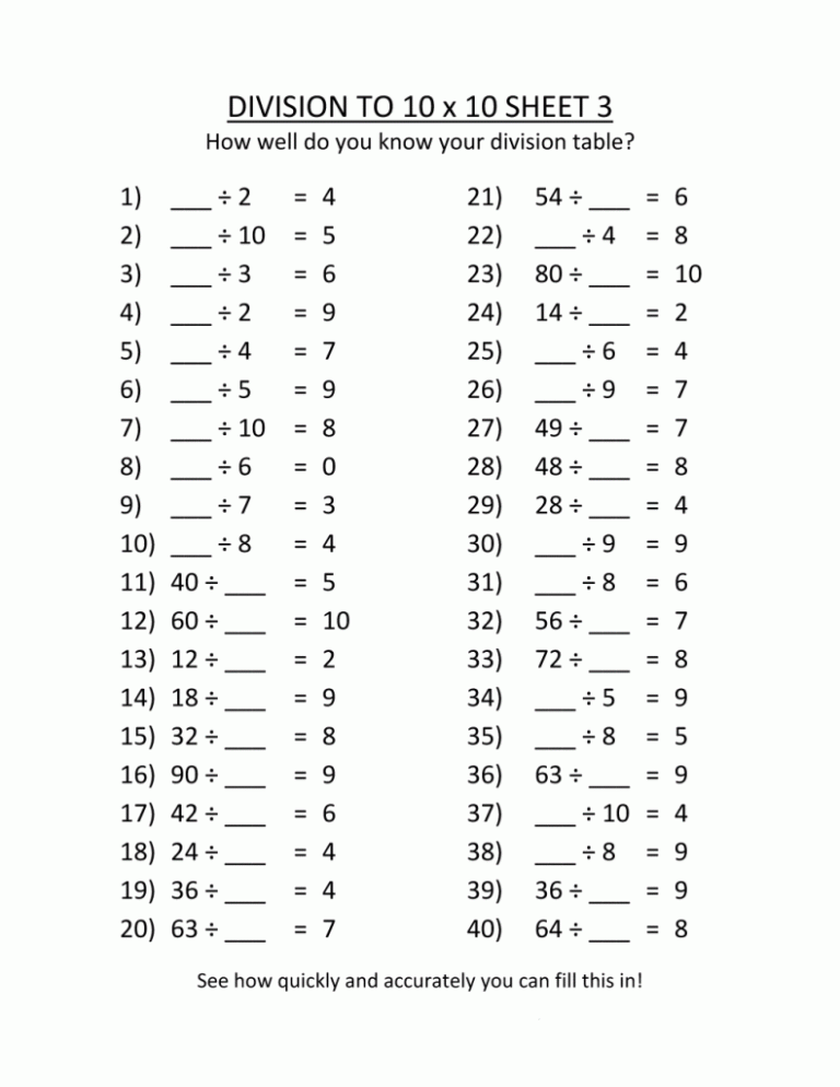 Free Printable Math Sheets 3rd Grade