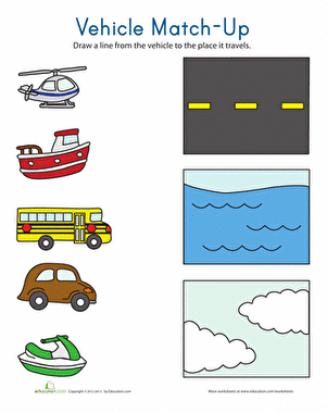 Transportation Worksheets