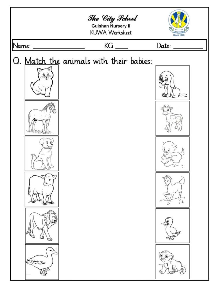 Kindergarten Nursery English Worksheets Pdf