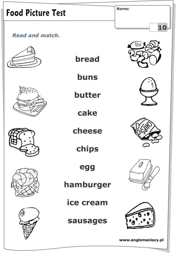 English Worksheets For Kids