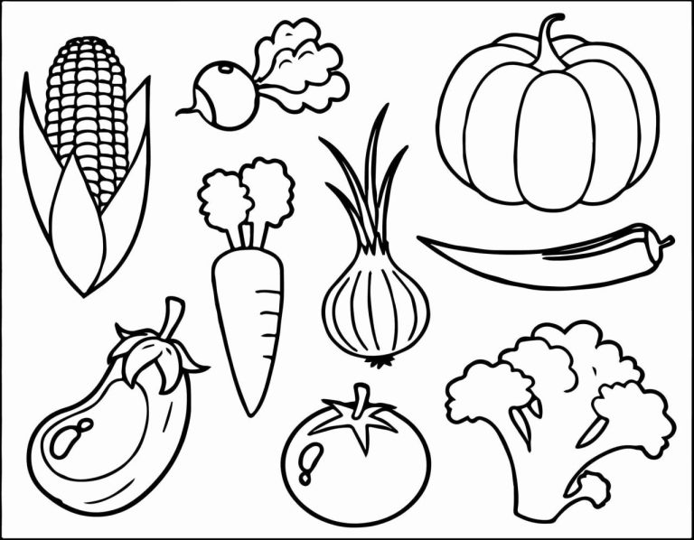 Coloring Worksheets For Kids Fruits