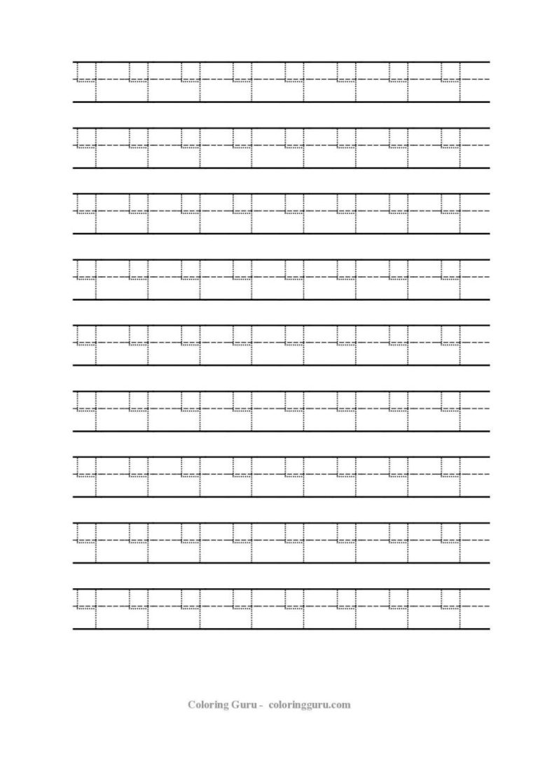 Number 4 Worksheets Free Printable