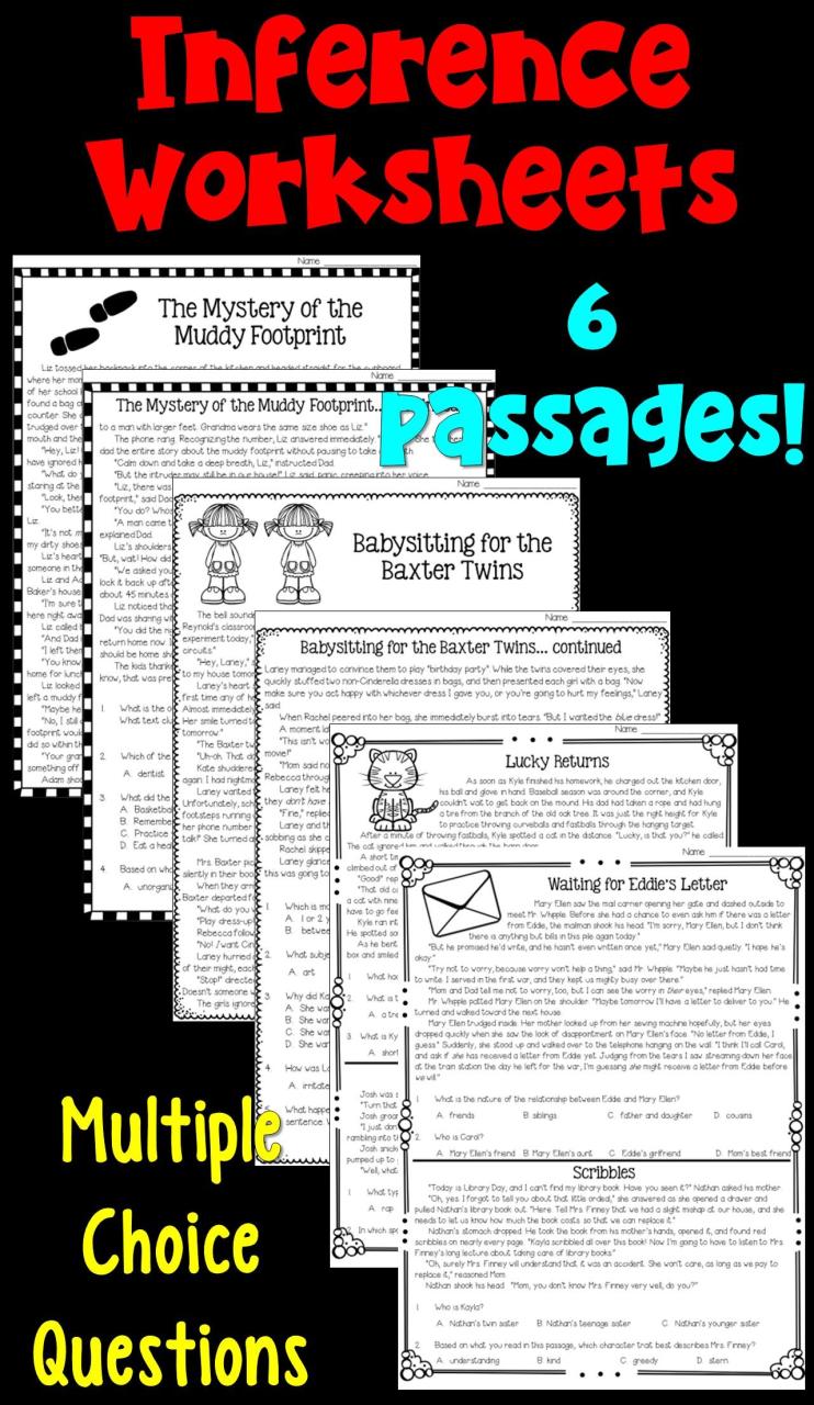 8th Grade Inference Worksheets Pdf