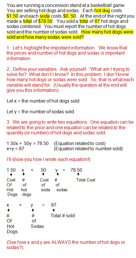 7th Grade Linear Equations Word Problems Worksheet