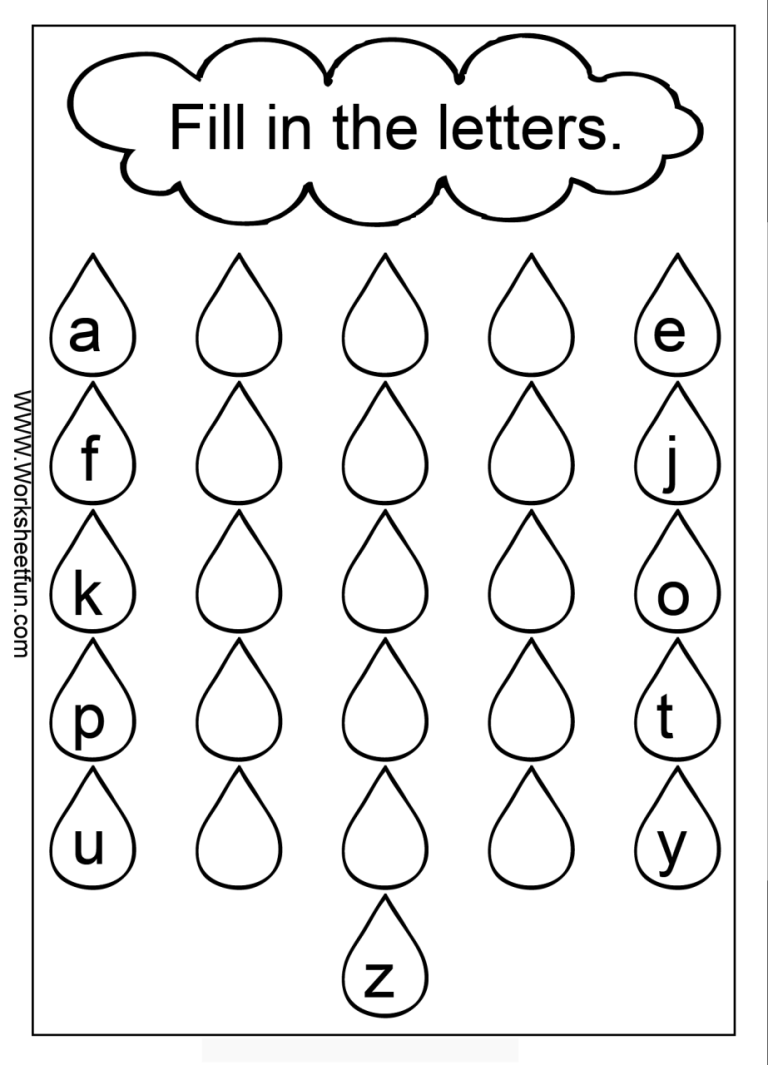 Small Letter A Worksheets For Kindergarten