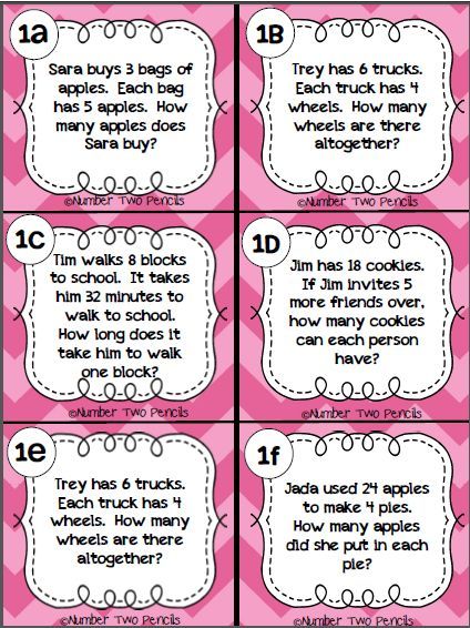 Multiplication And Division Word Problems Key Words