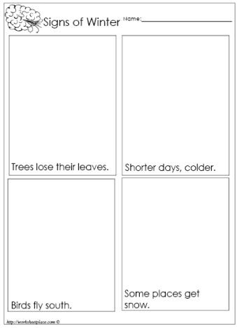 Winter Worksheets For Kids