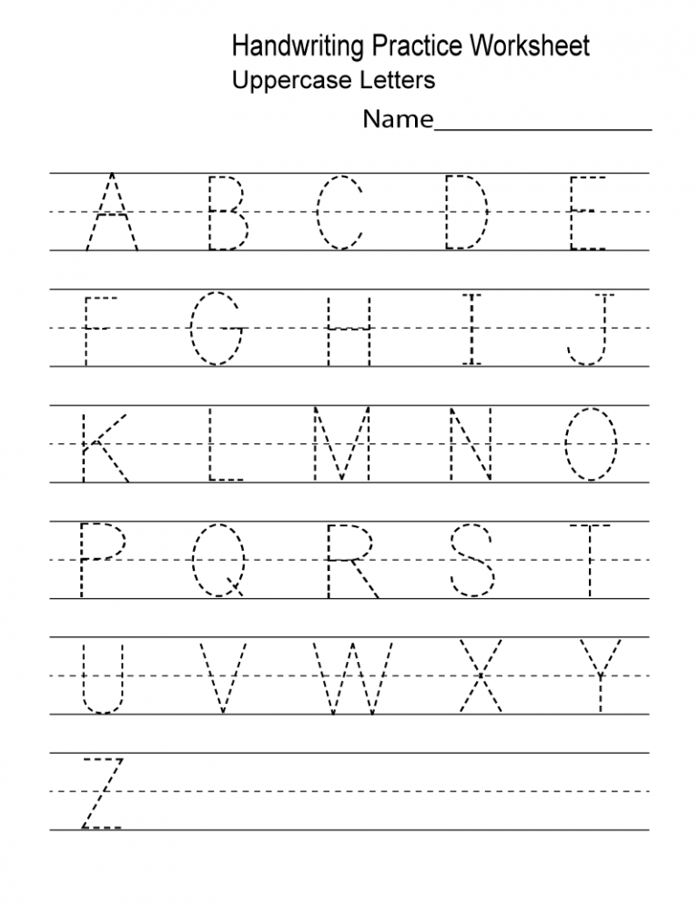 Letter Tracing Worksheets Pdf Free