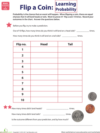 Experimental Probability Worksheets