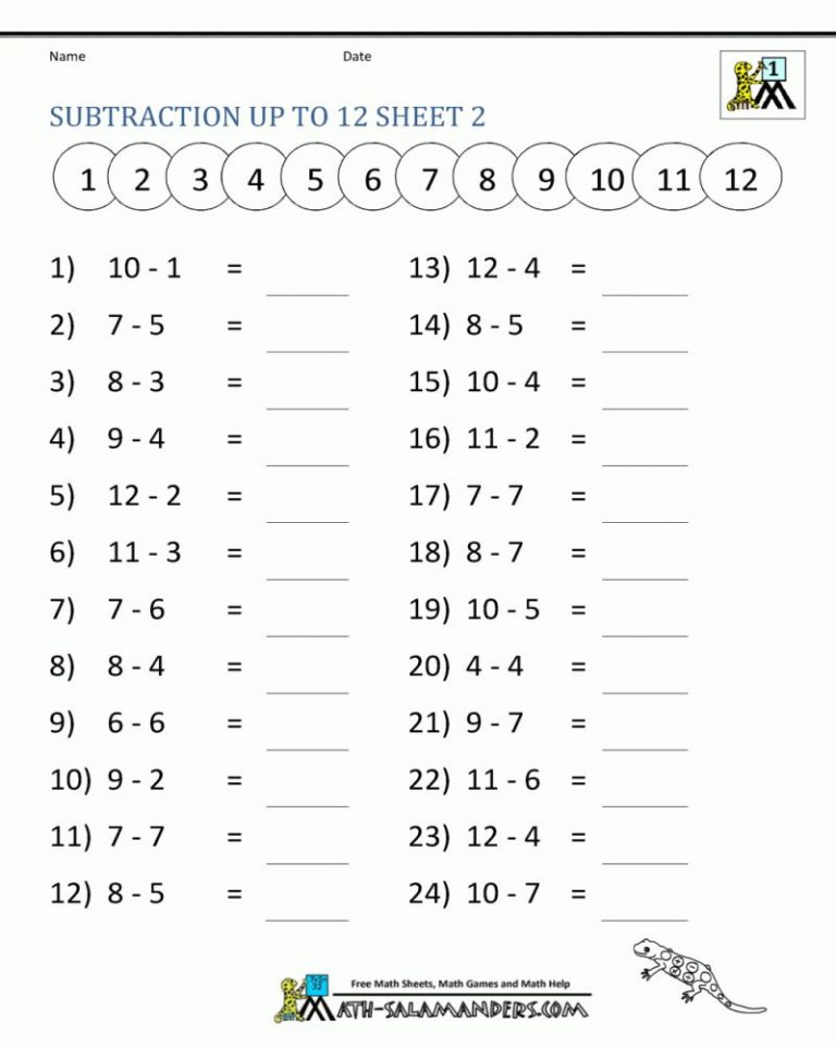 1st Grade Math Worksheets Free Pdf