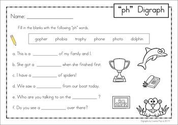 Ph Worksheet Phonics