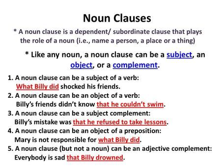 Independent And Dependent Clauses Worksheet With Answers