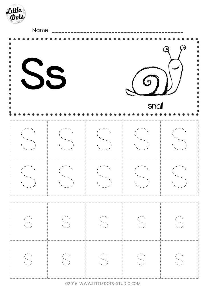 Letter S Worksheets Free