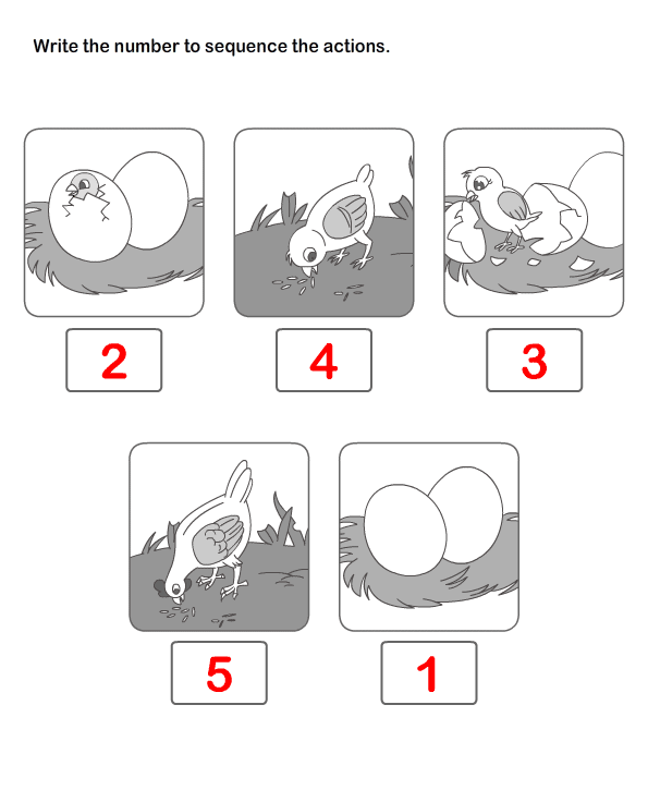 Sequencing Event Sequencing Worksheets Kindergarten