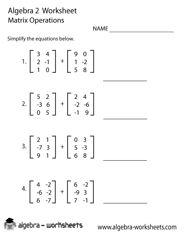 Algebra 2 Worksheets And Answers