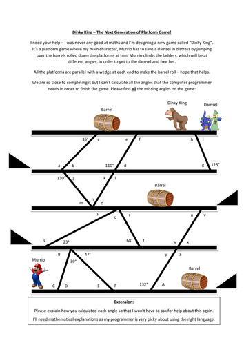 8th Grade Angles In Parallel Lines Worksheet