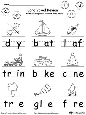 Long Vowel Sounds Worksheets Free Printable