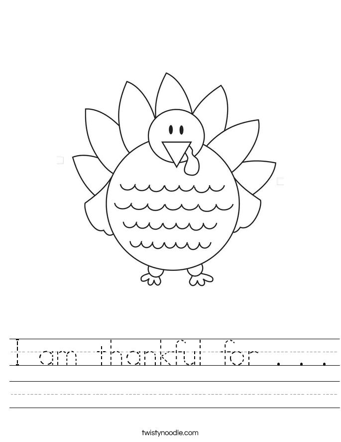 Thanksgiving Worksheets For Toddlers