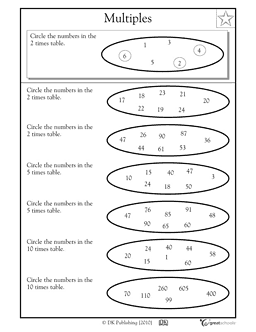 Factors Worksheet For Kids