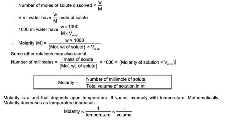 Molarity Worksheet