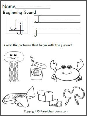 Letter J Worksheets Free Printables