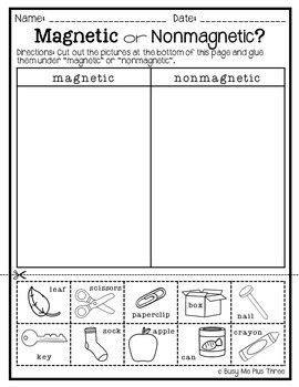 Kindergarten Science Worksheets For Kids