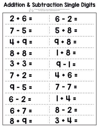 Subtraction Worksheets For Grade 1 With Pictures