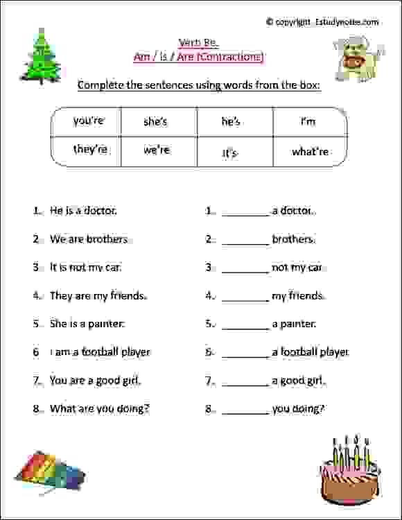 Verbs Worksheet For Grade 1 Pdf