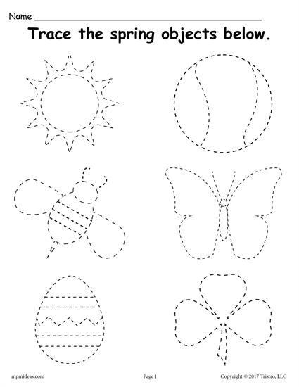 Preschool Tracing Worksheets