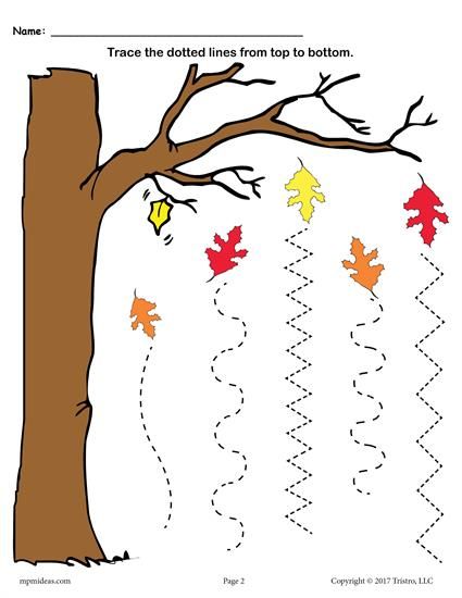 Printable Kindergarten Worksheets Fall