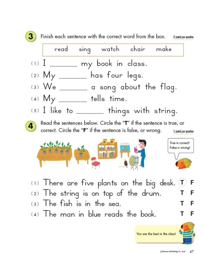 Kumon English Worksheets For Grade 3