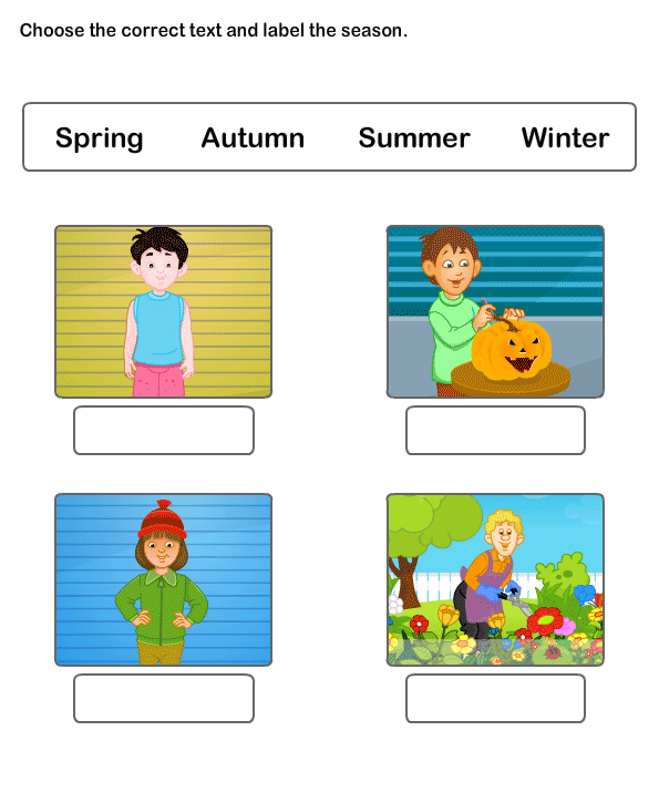 Seasons Worksheets For Grade 2