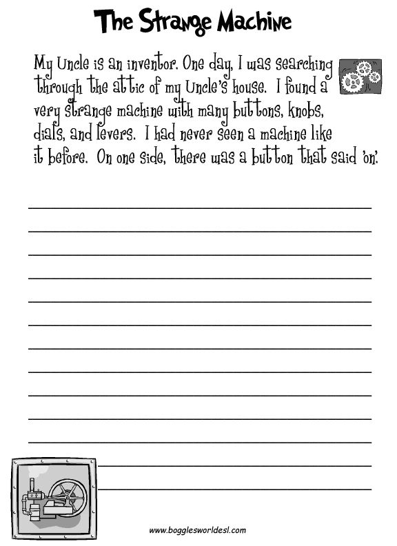 Creative Writing Worksheets For 3rd Grade