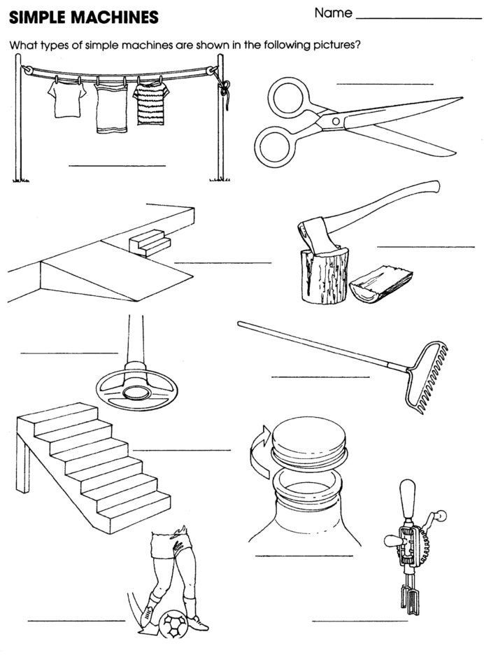 Simple Machines Worksheet Free