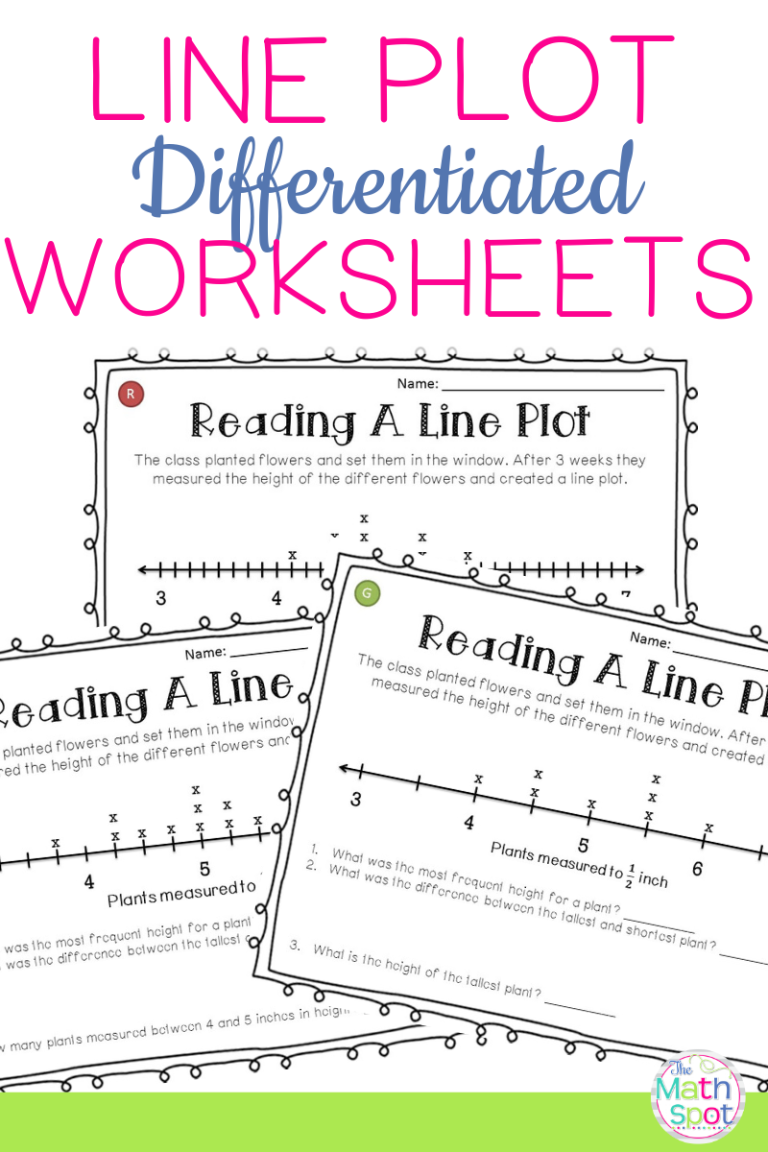 Line Plot Worksheets