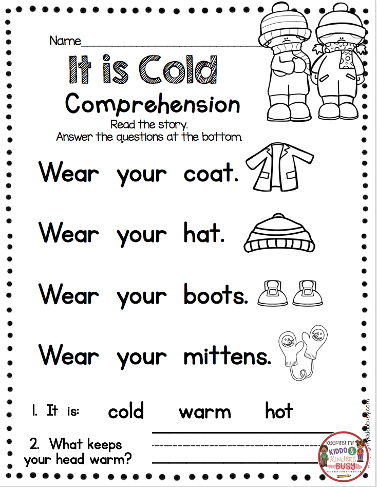 Free Printable Worksheets For Preschool Reading