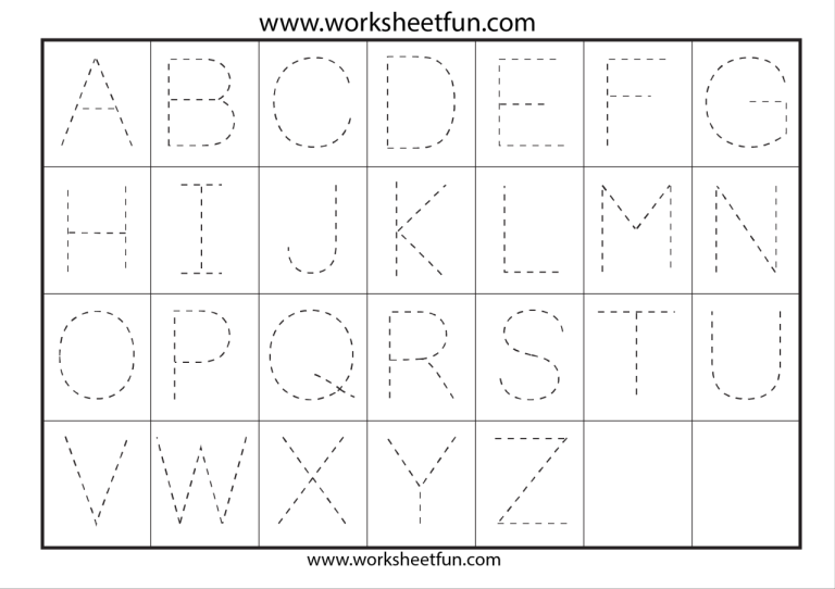 Letter Tracing Worksheets Pdf