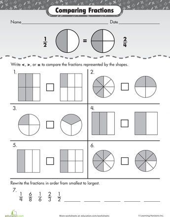 Equivalent Fractions Worksheet Free