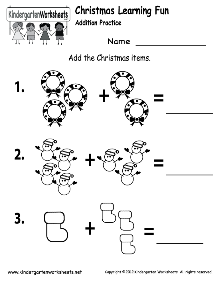 Kindergarten Printables Free