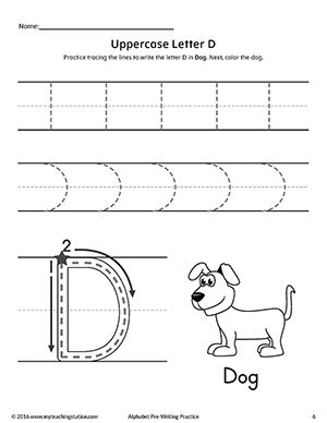 Capital Letter D Worksheets For Preschool