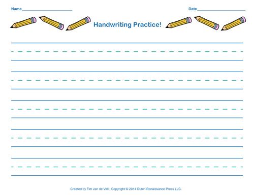 Blank Cursive Writing Practice Sheets Pdf