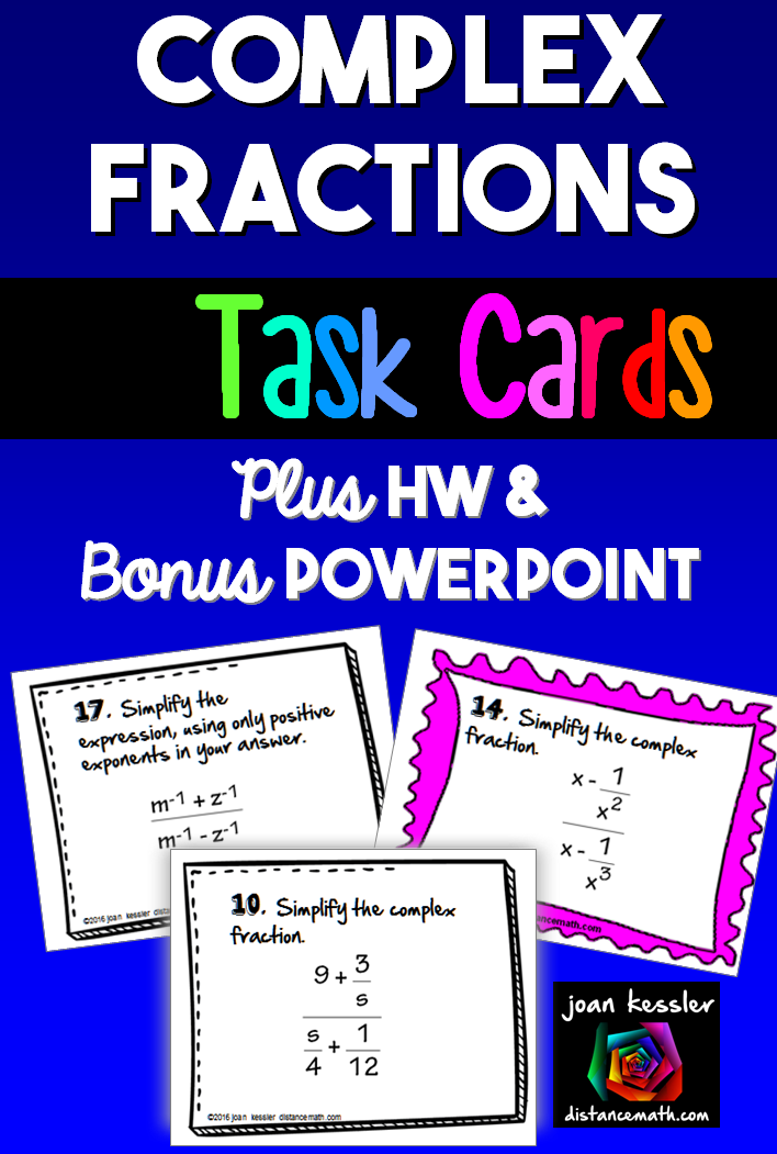 Complex Fractions Worksheet Precalculus