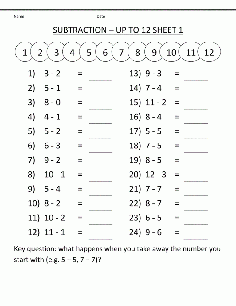 First Grade Year 1 Maths Worksheets Australia