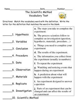 Scientific Method Worksheet Answers 6th Grade